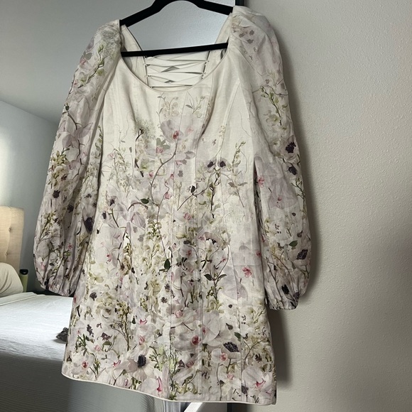 Zimmermann Dancer Panelled Mini Dress - Picture 1 of 8
